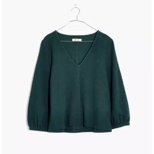 NWT Madewell Texture & Thread Full Sleeve Top